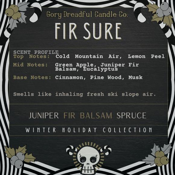 Fir Sure Luxury Wickless Candle: Juniper Fir Balsam Spruce Scent - Picture 2 of 6